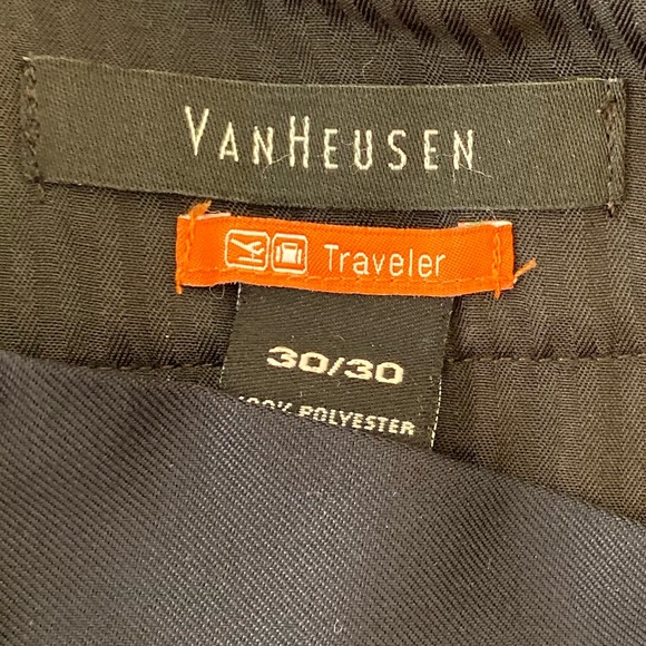 Van Heusen Traveler Slim Fit “Ash Navy” Dress Pant - Picture 6 of 6